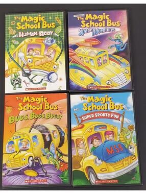 The Magic School Bus DVD Set - Human Body, Space Adventures, Bugs Bugs Bugs+ VG